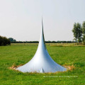 Customized decoration mirror polished metal stainless steel sculpture